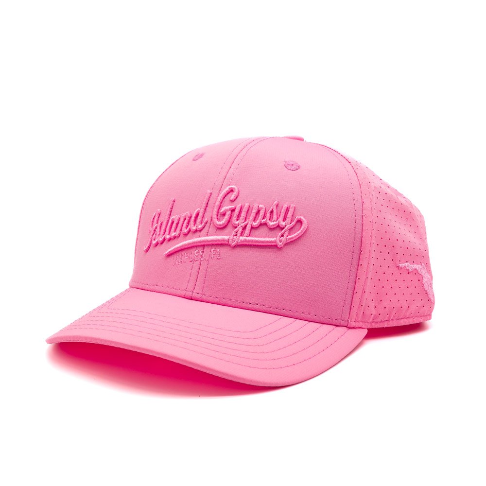 Pink on Pink Embroidered_Hat_Front-Left