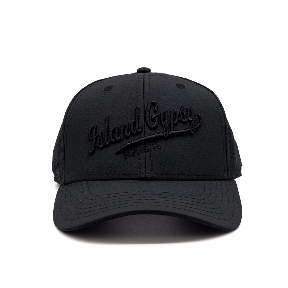 Black on Black Embroidered Hat_Front