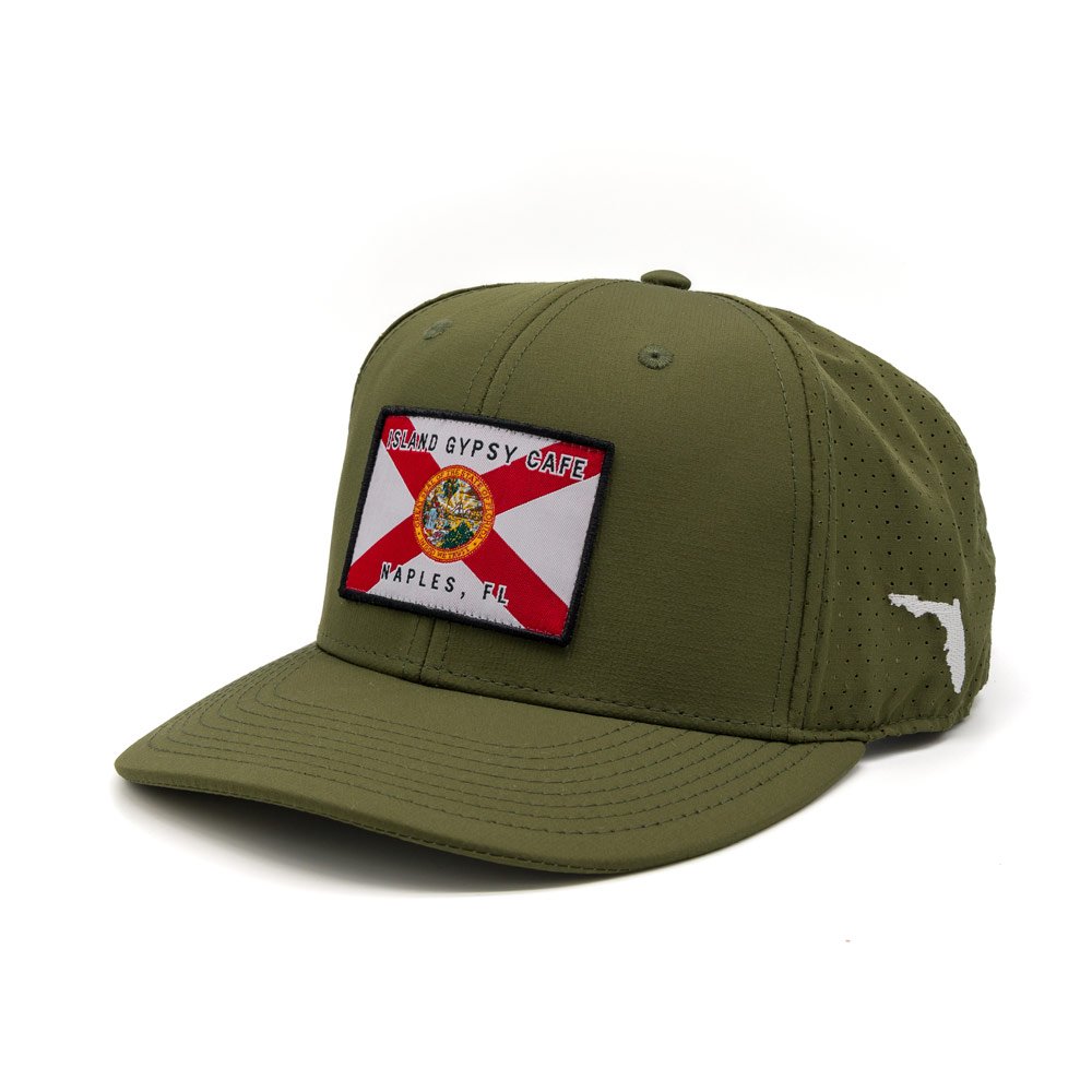 Army Green Florida Flag_Hat_Front-Left