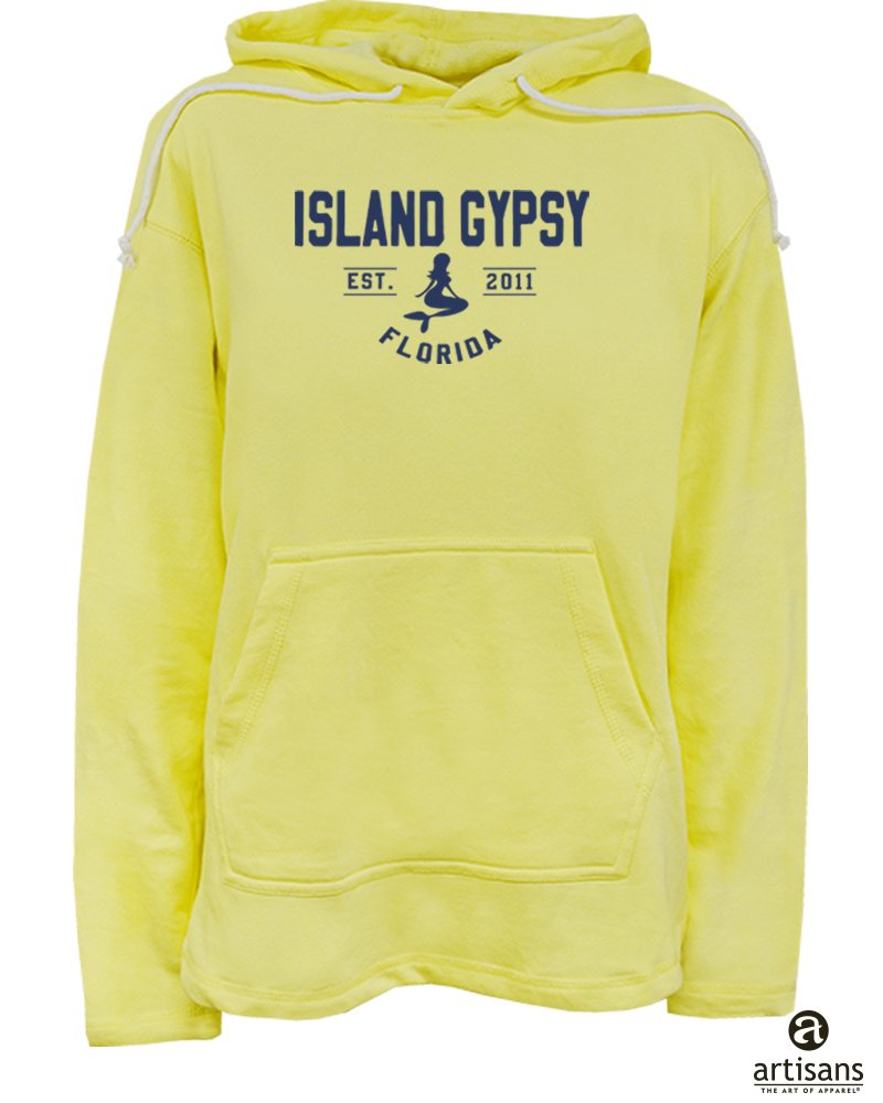 Hooded sweatshirt in Yellow