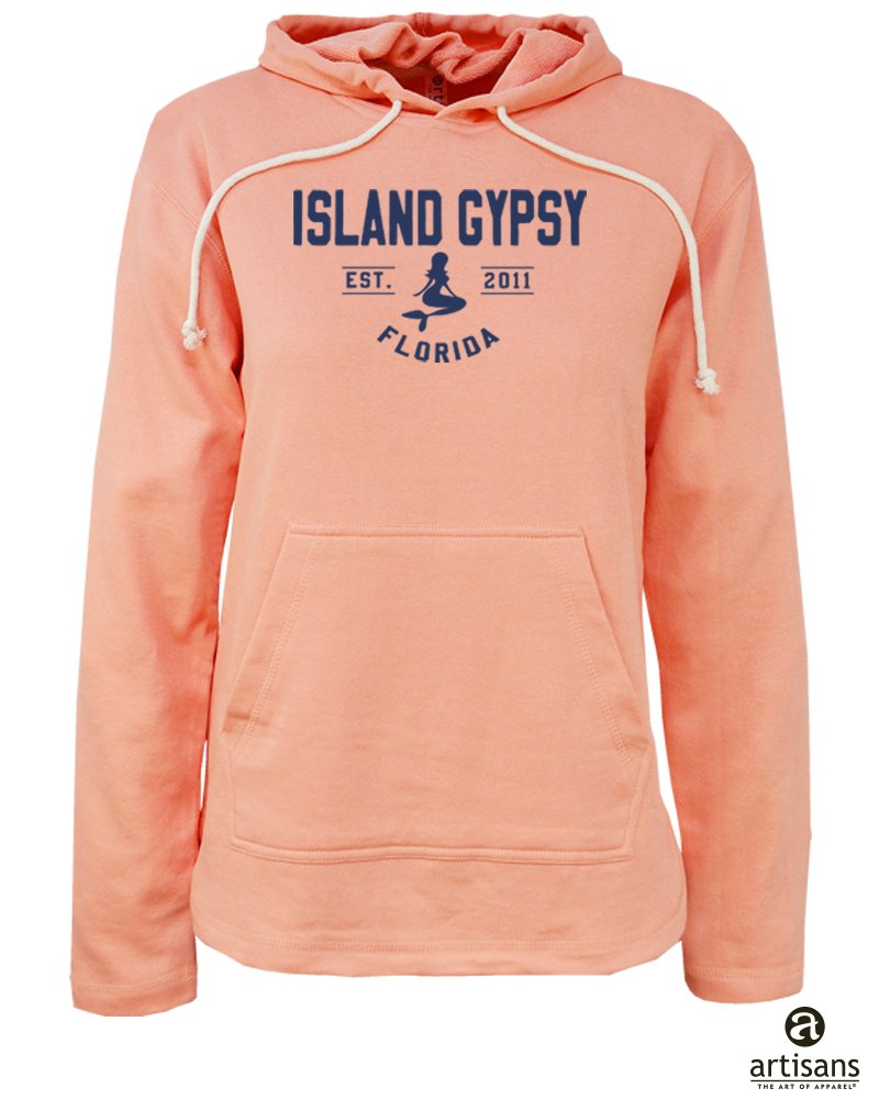 Hooded sweatshirt in Apricot