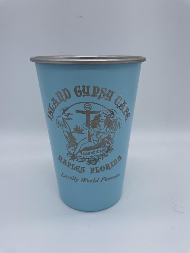 Island Gypsy's insulated cup in Blue